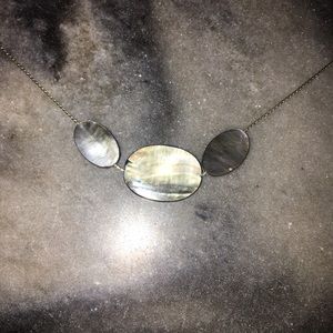 Black Obsidian and Sterling Silver Necklace